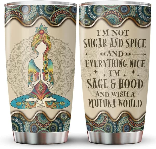 Hippie Tumbler | 20 oz Stainless Steel Insulated Cup for Women