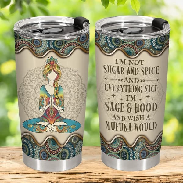 Hippie Tumbler | 20 oz Stainless Steel Insulated Cup for Women