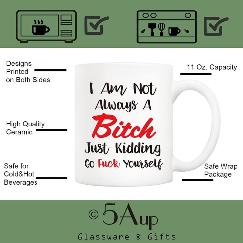 Funny Quote Coffee Mug - 11oz Ceramic Gift for Women