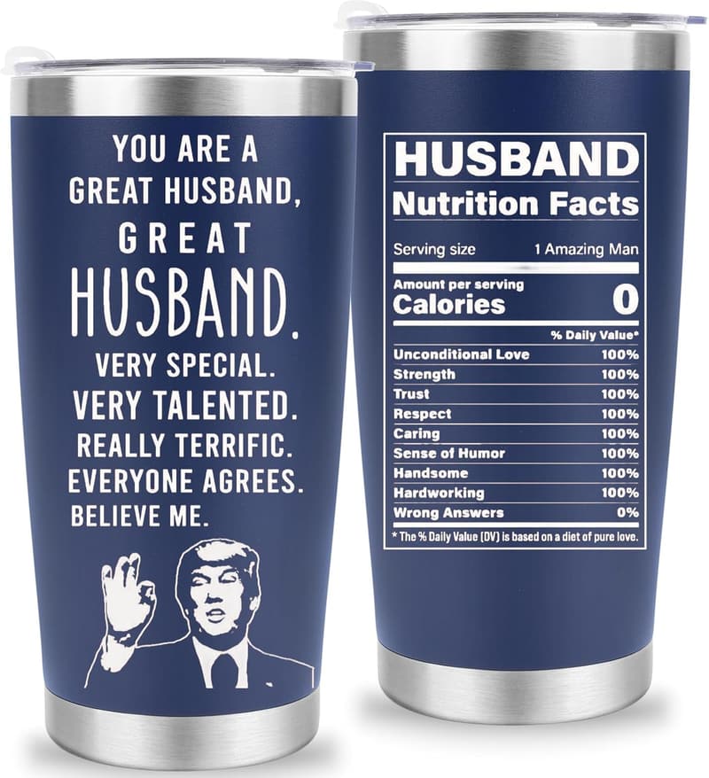 20oz Tumbler for Husband – Wedding Anniversary Gift