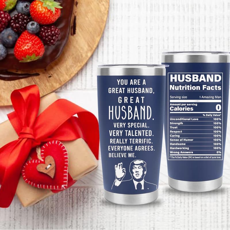 20oz Tumbler for Husband – Wedding Anniversary Gift