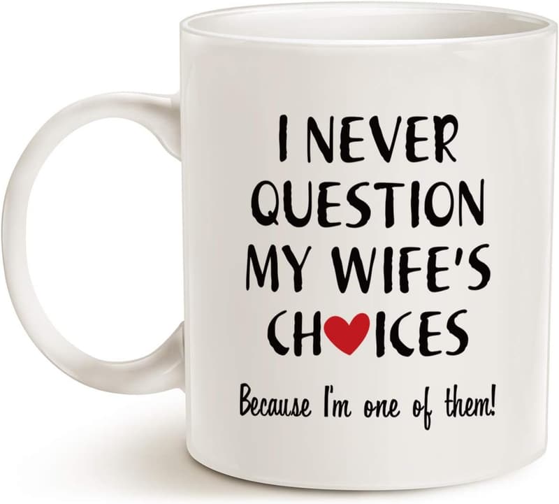 Valentine's Day Funny Coffee Mug for Husband, 11 oz
