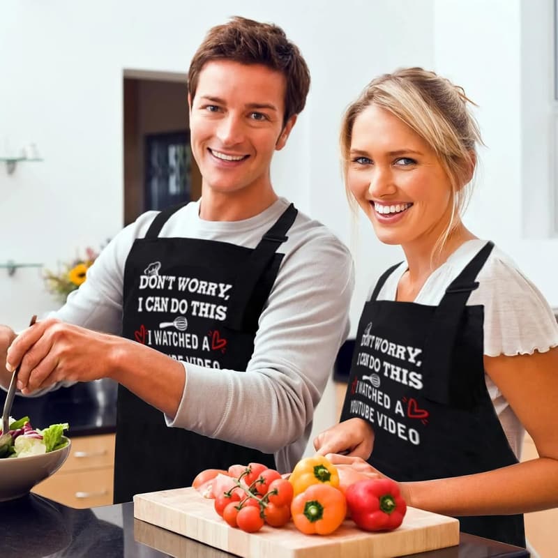 Father's Day Funny Cooking Apron for Men and Women