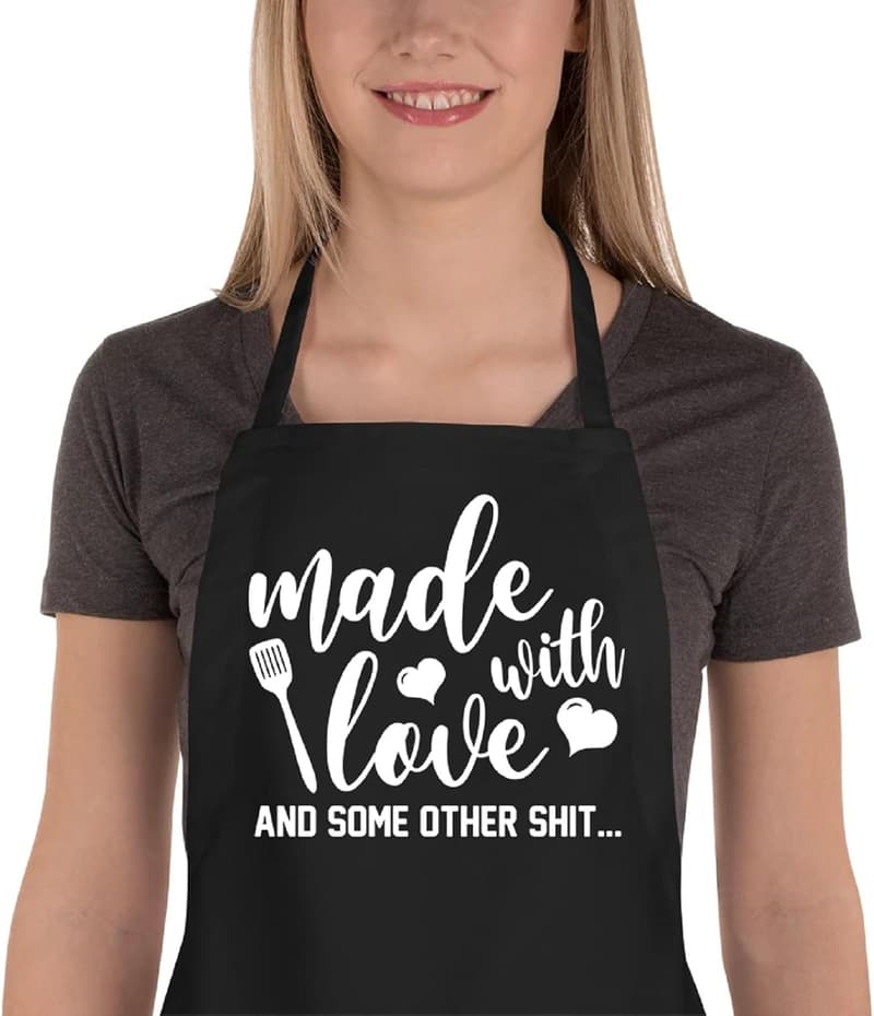 Cute Novelty Apron with Pockets - Perfect Gift for Bakers