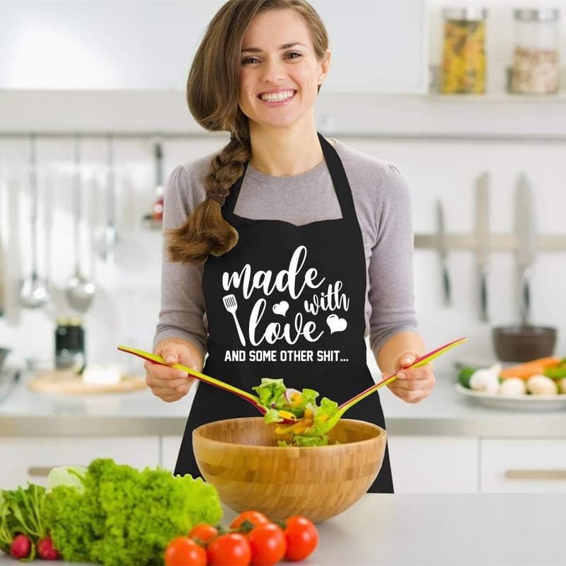 Cute Novelty Apron with Pockets - Perfect Gift for Bakers