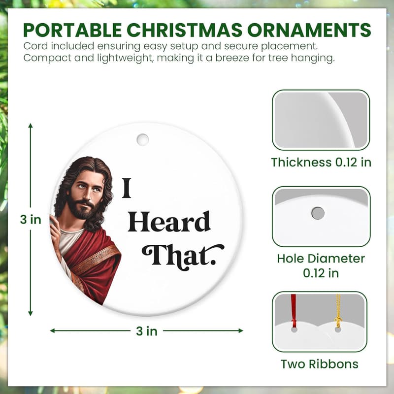 Christmas Ceramic Ornaments for Couples & Families - 2024