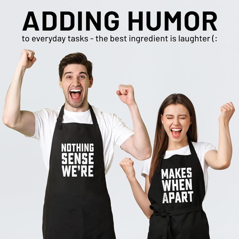 Anniversary Couple Aprons Gift Set for Him & Her