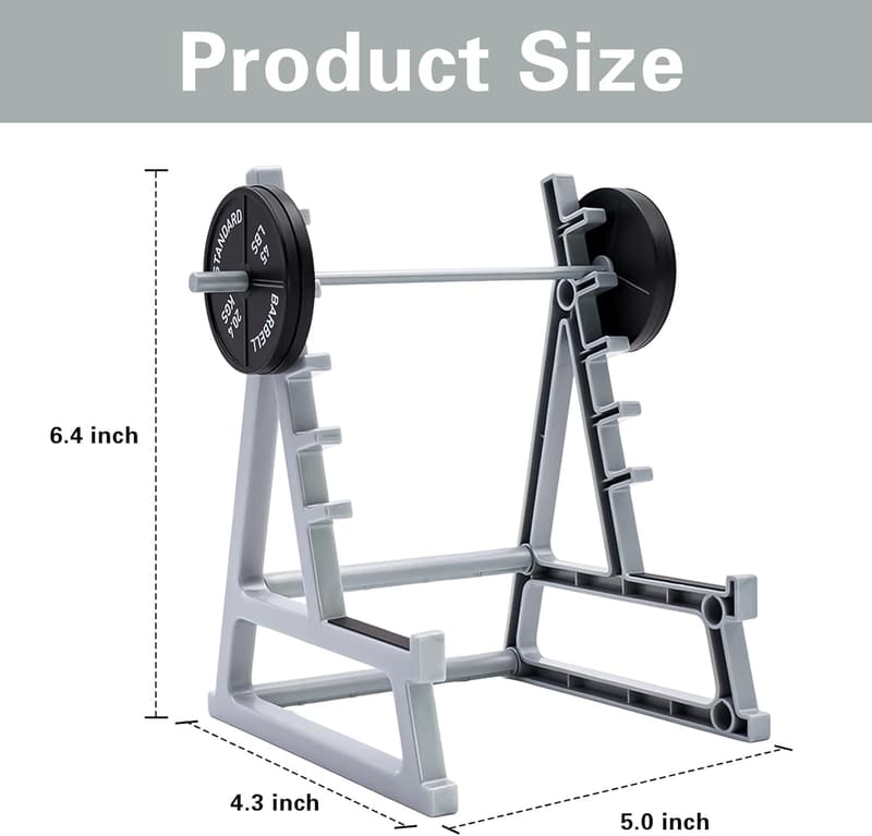 Gym-Themed Desk Organizer: Barbell Rack Pen Holder for Men