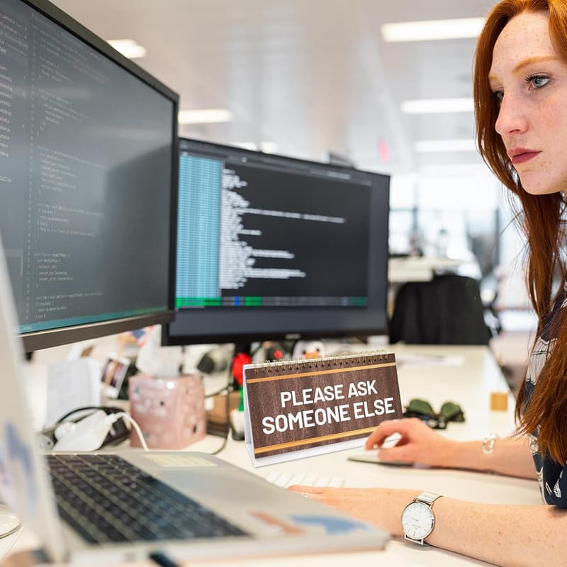 Funny Desk Flip Messages for Office Colleagues - 30 Supplies