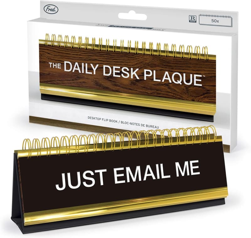 Daily Desk Plaque Desk Flip Book - Assorted Designs