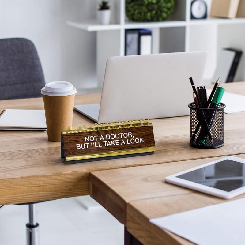 Daily Desk Plaque Desk Flip Book - Assorted Designs