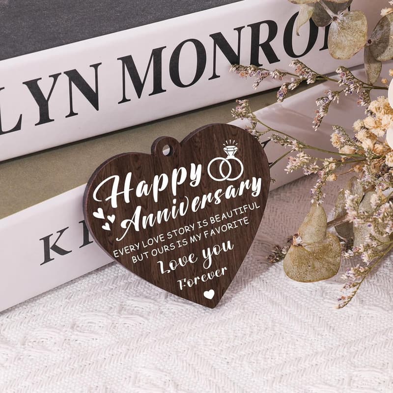 Anniversary Picture Frame for Couples, Holds Two 4x6 Photos