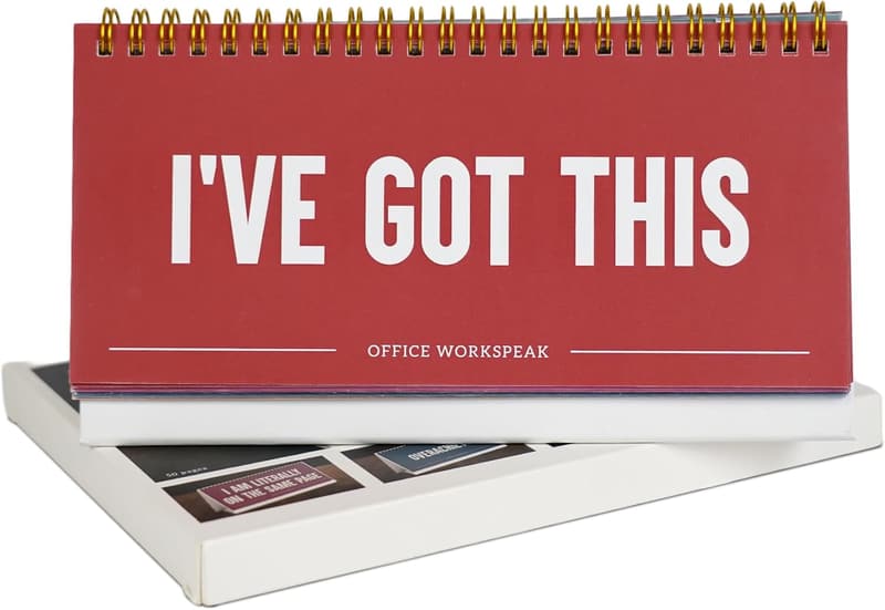 Funny Office Desk Flip Book Decor - Gag Gift for Coworkers