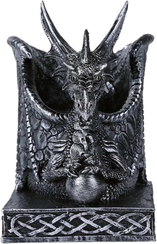 Fantasy Dragon Pen Holder Organizer for Home Office