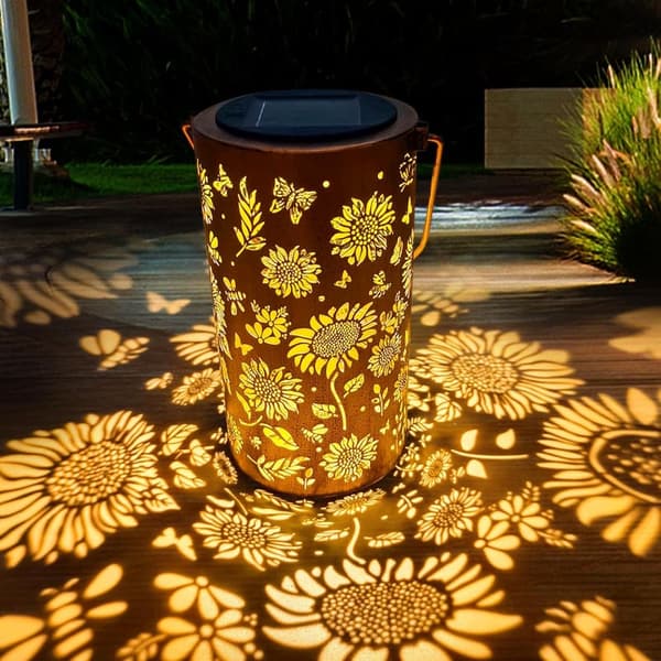 Sunflower Solar Lanterns - Outdoor Hanging Lights for Women