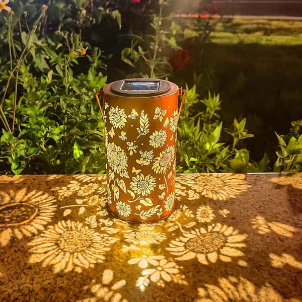 Sunflower Solar Lanterns - Outdoor Hanging Lights for Women