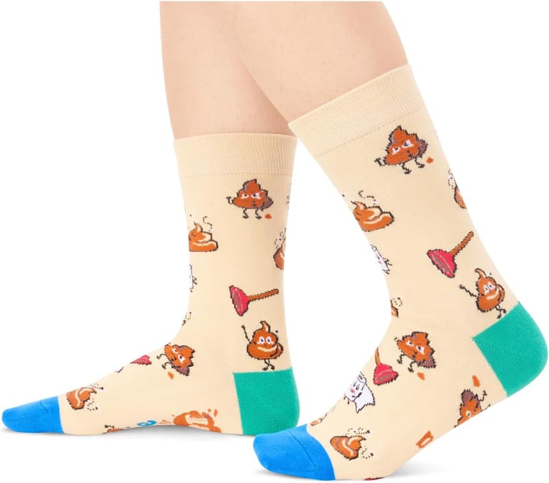 Funny Fart Socks for Men & Women - Silly American Flag Gift