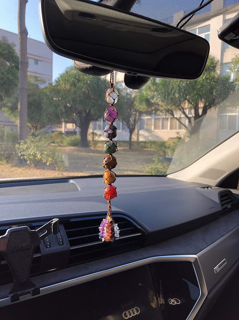 7 Chakra Crystal Car Hanging Ornament for Yoga & Meditation