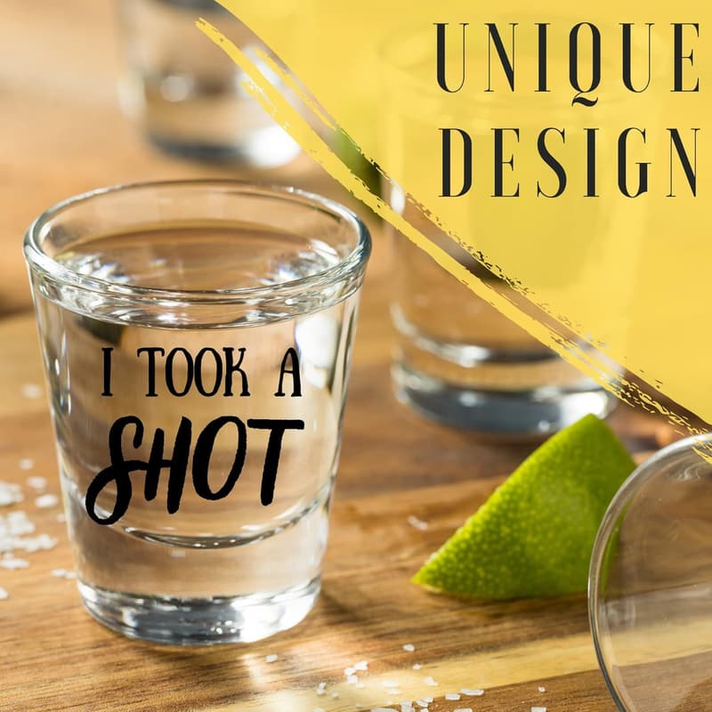 Engagement Gift Set: Unique Shot Glasses for Couples