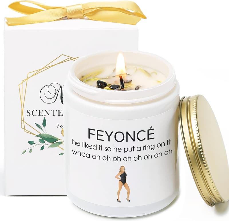 Engaged Gift: Lavender Scented Candle for Couples