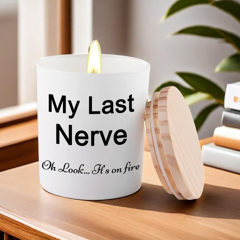 Funny Lavender Scented Soy Candle for Women - Unique Gift