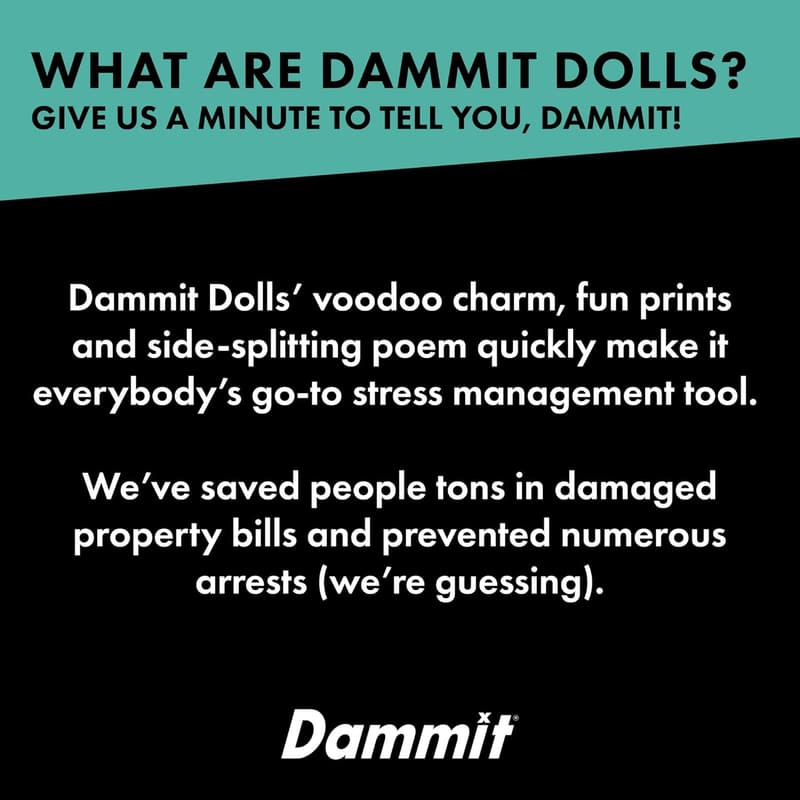Classic Dammit Doll - Stress Relief Gag Gift