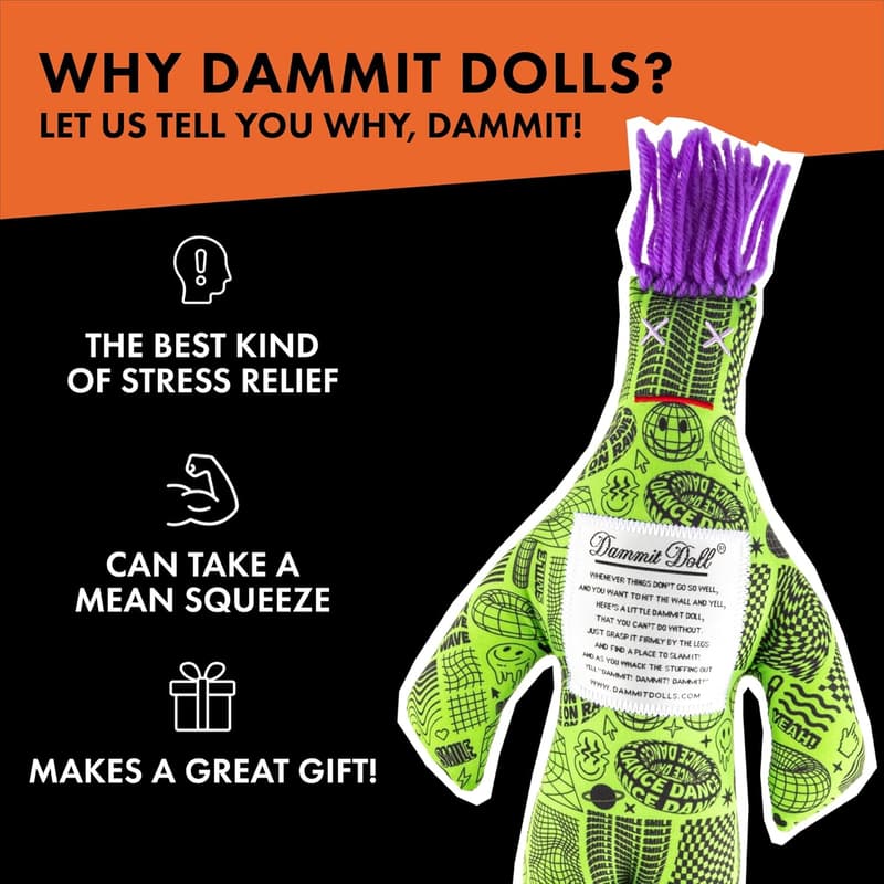 Classic Dammit Doll - Stress Relief Gag Gift
