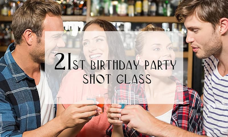 21st Birthday Funny Shot Glass Gift for Him/Her (1.5 oz)