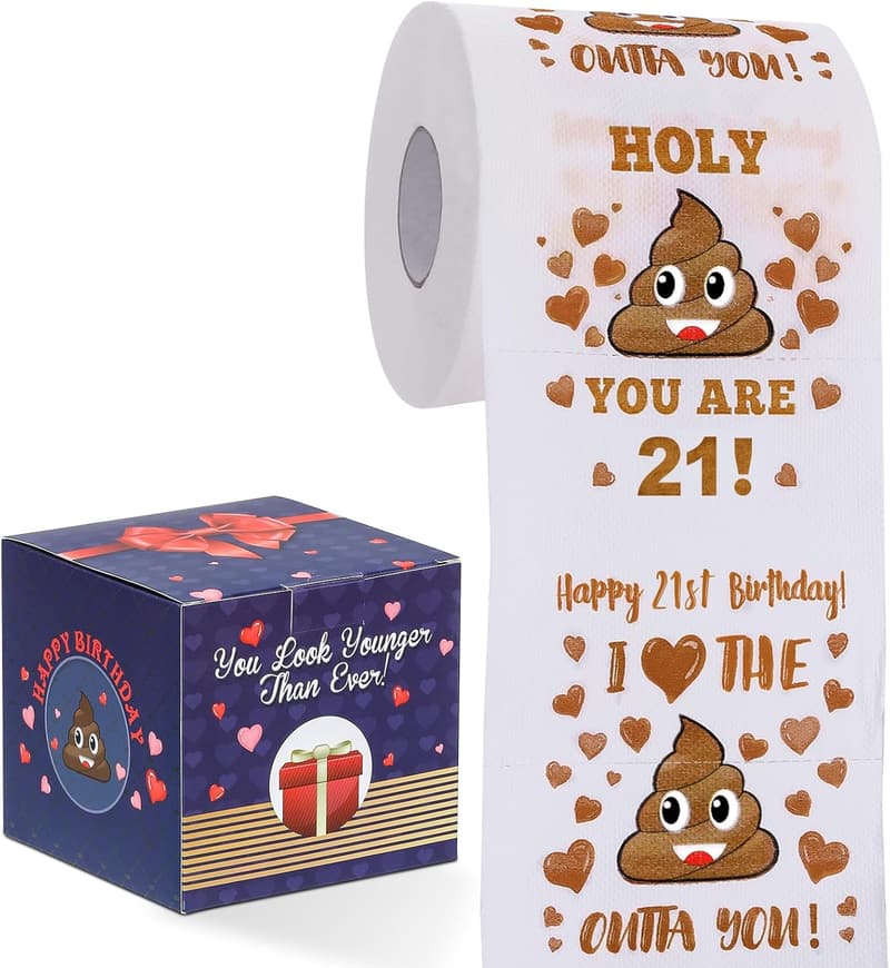 21st Birthday Funny Prank Toilet Paper - Novelty Party Favor