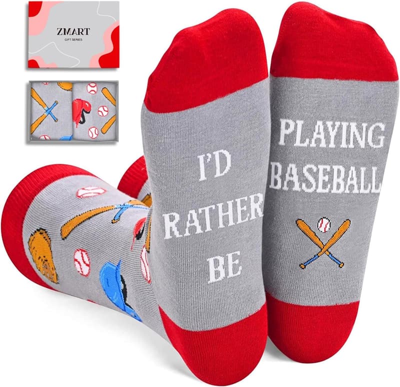 Sports Gift Socks for Men and Women – Softball, Basketball, Hockey