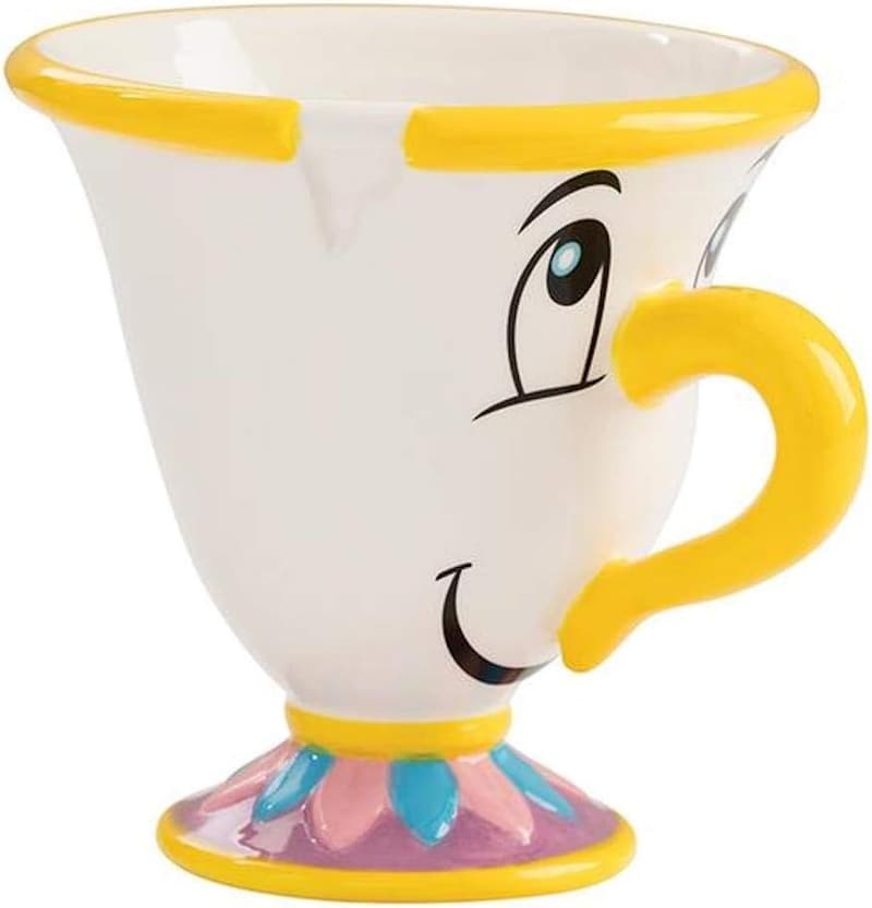 Beauty and the Beast Sculptural Chip Tea Mug