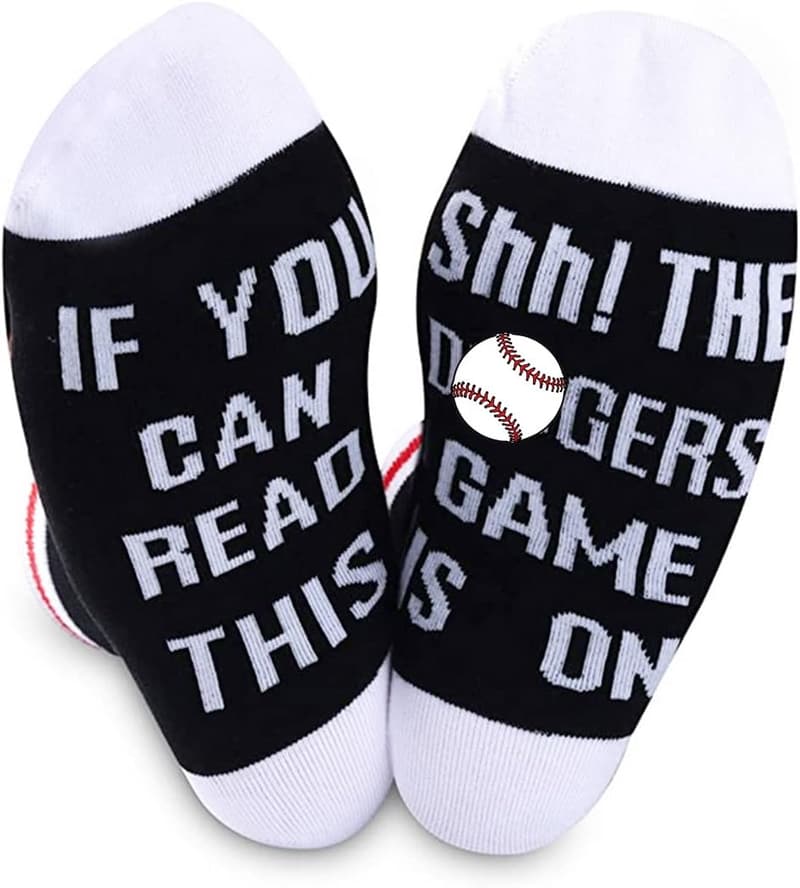 Baseball Game Gift: Funny Sports Socks for Players & Coaches