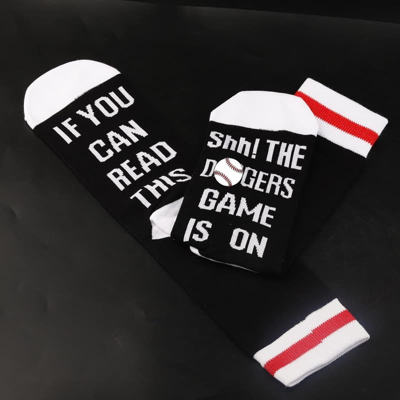 Baseball Game Gift: Funny Sports Socks for Players & Coaches