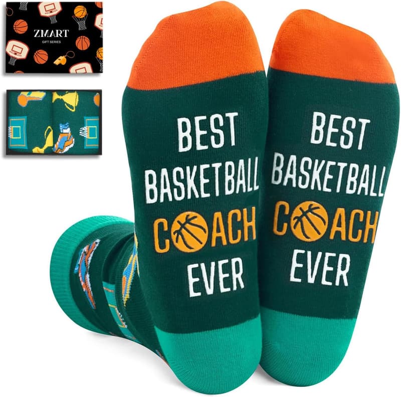 Coach Socks for Men - Perfect Gift for Basketball & Soccer Coaches