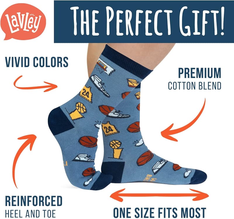Funny Socks for Men & Women - Ideal Gift for Sports Lovers