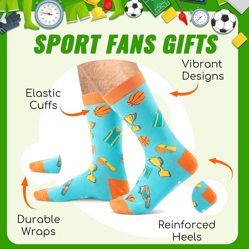 Cheerleader Socks for Girls - Fun Sports & Hiking Gifts