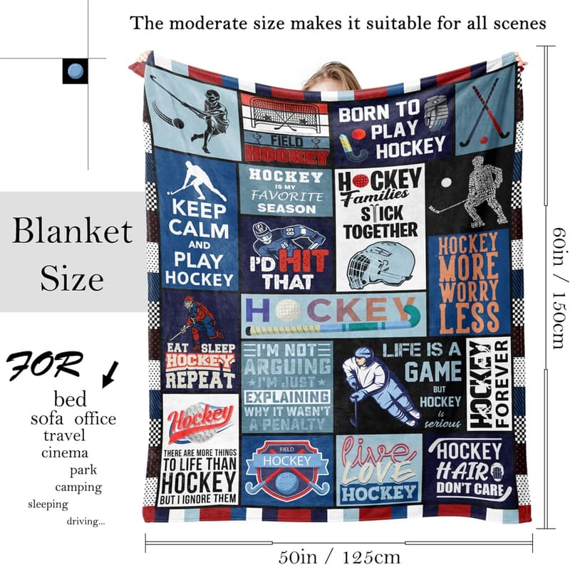 Field Hockey Blanket 60