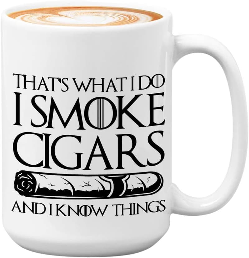 Cigar Lovers Mug, 15 oz – Funny Gift for Men