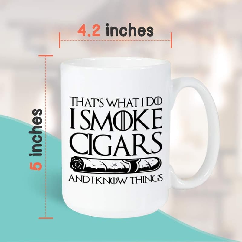Cigar Lovers Mug, 15 oz – Funny Gift for Men