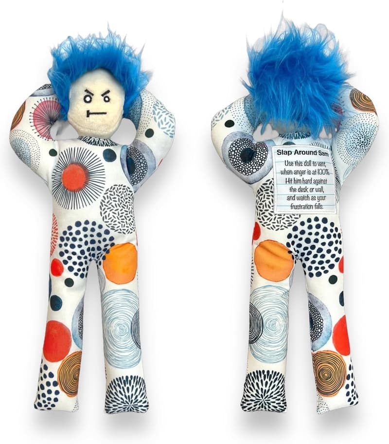 Stress Relief Sam Doll - Funny Gag Gift for Friends & Couples