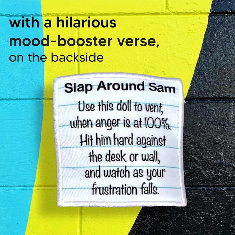 Stress Relief Sam Doll - Funny Gag Gift for Friends & Couples