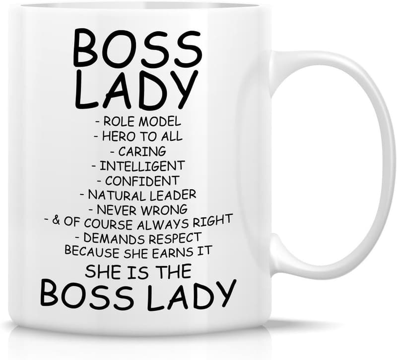 Boss Lady Motivational Mug - 11 Oz Ceramic Coffee Cup