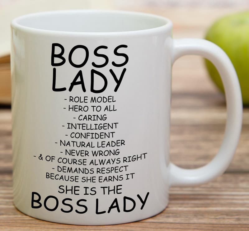 Boss Lady Motivational Mug - 11 Oz Ceramic Coffee Cup