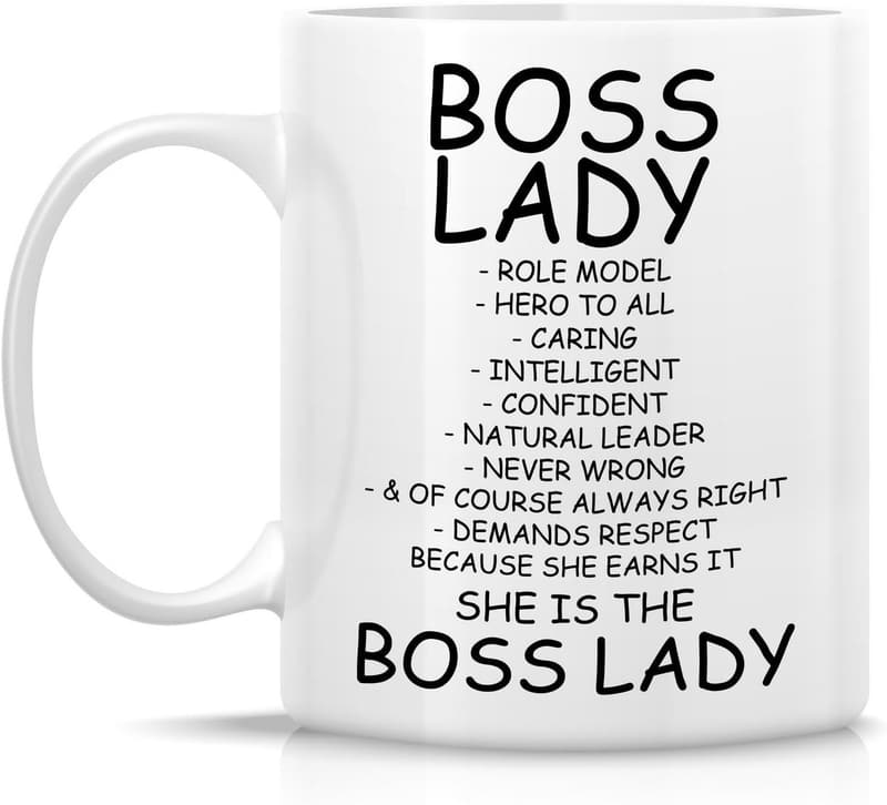 Boss Lady Motivational Mug - 11 Oz Ceramic Coffee Cup