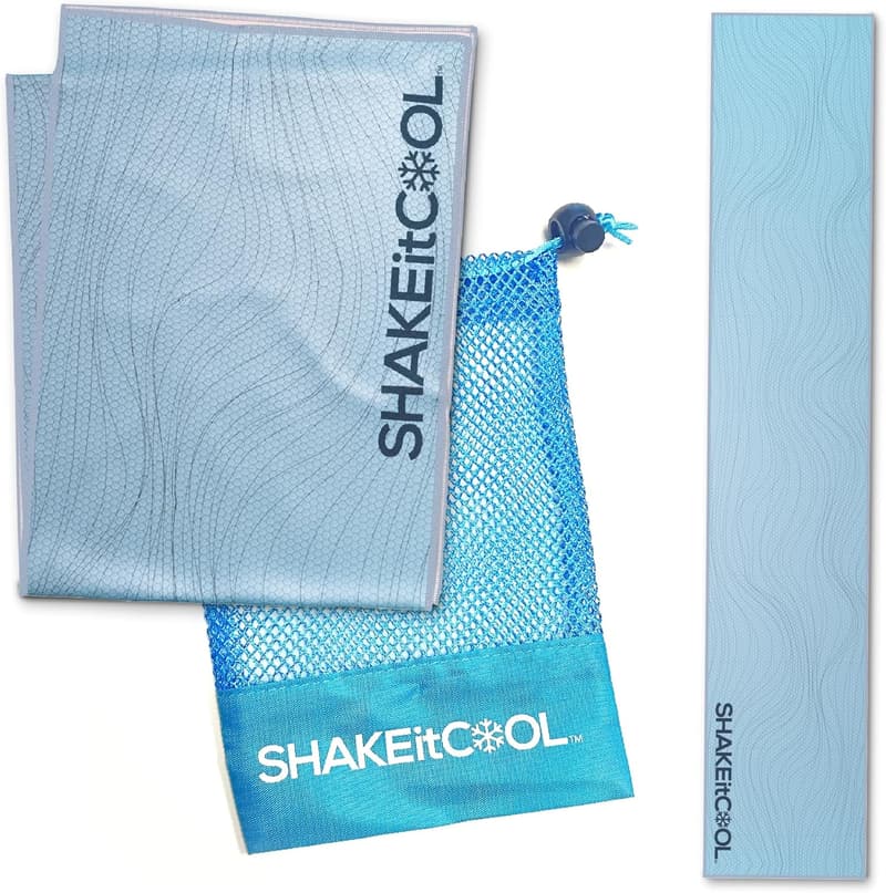 Cooling Towel - Lightweight, Sun-Proof, Easy Clean - Blue Wave