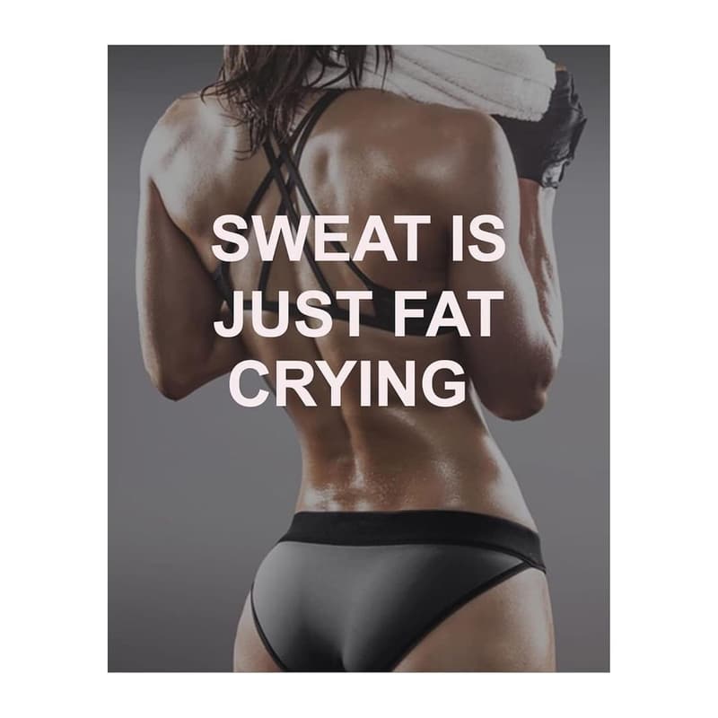 Inspirational Wall Art Print for Fitness Enthusiasts - 8x10 Unframed
