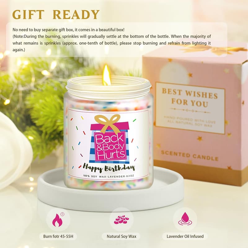 Funny Birthday Candle Gift for Women - Best Friend Gift