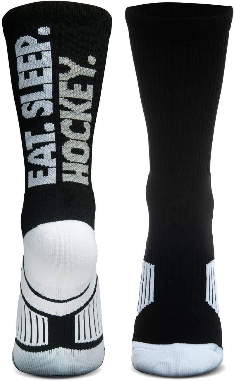 Hockey Performance Crew Socks - Youth & Adult - Mid-Calf Design