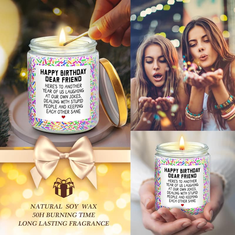 Birthday Candles Gift for Women - Funny Friendship Present