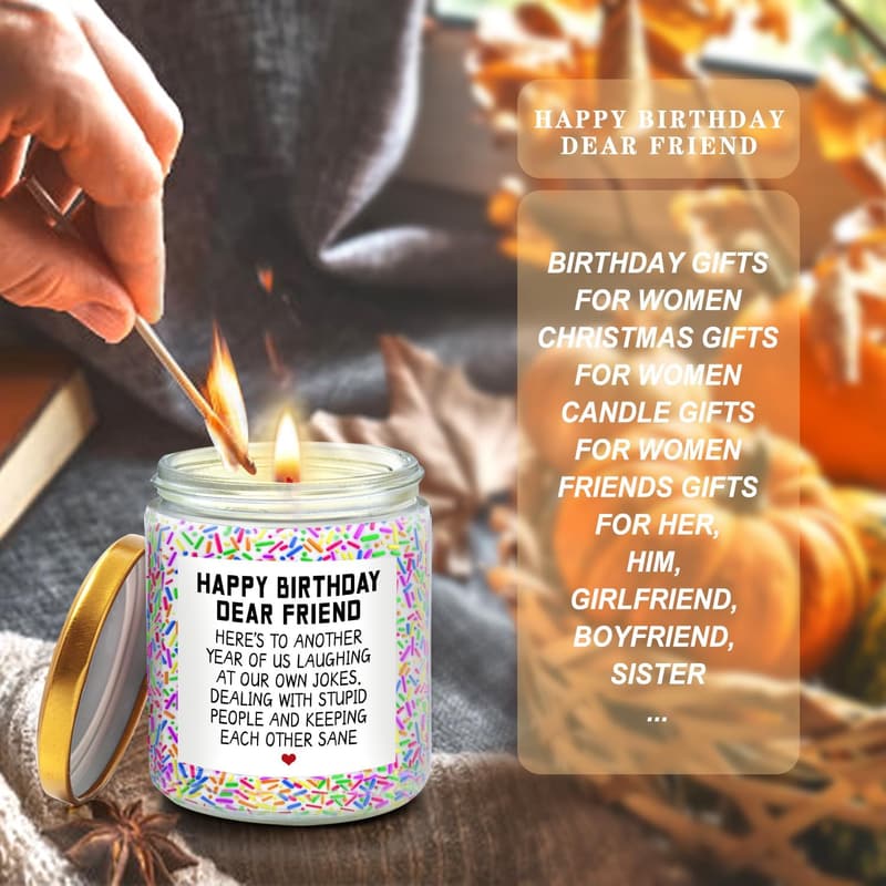 Birthday Candles Gift for Women - Funny Friendship Present